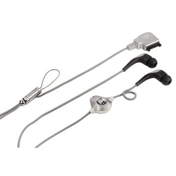 Hama In-Ear-Mobile-Stereo-Headset for Nokia 6300 Binaural Wired Silver mobile headset