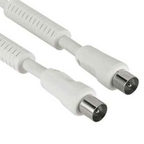 Hama Antenna Cable w/ Ferrite Cores 90 dB, 5 m, White 5м м F Белый коаксиальный кабель