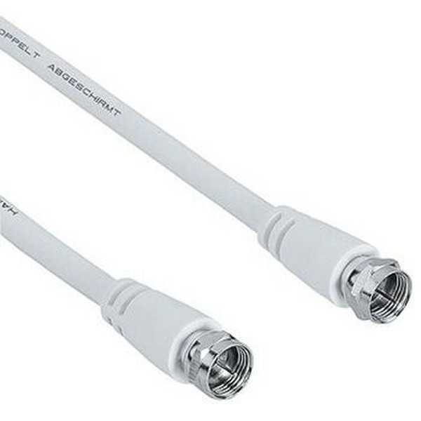 Hama SAT Connecting Cable F-Male Plug -F-Male Plug, 10 m 10m F-Male Plug F-Male Plug coaxial cable