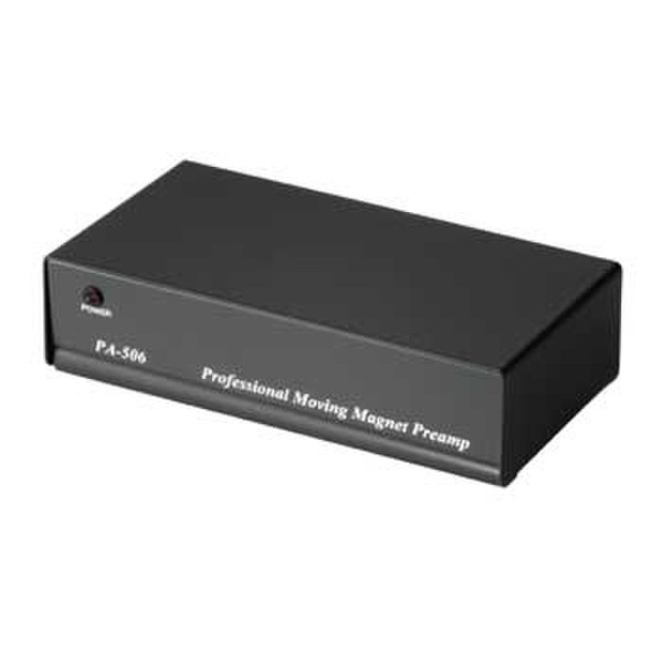 Hama Stereo Phono Preamplifier PA 506, with AC/DC Adapter 230V/50Hz Black audio converter