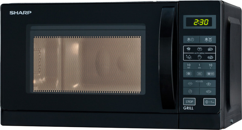 Sharp R-642 BKW Countertop 20L 800W Black microwave
