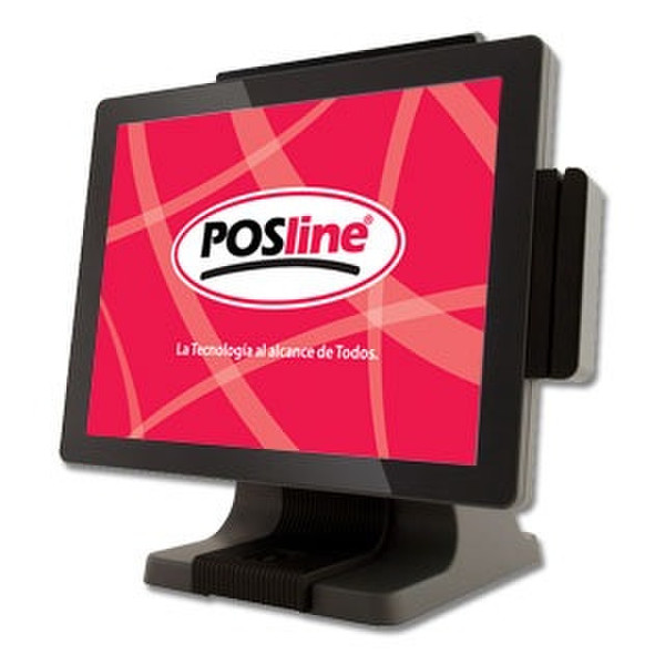 POSline TS8070 1.8GHz D525 15" 1024 x 768pixels Touchscreen Black