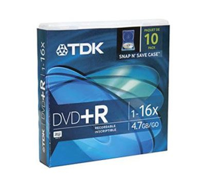 TDK DVD+R 4.7GB DVD+R 10pc(s)