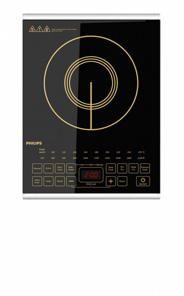Philips Viva Collection HD4938/00 Tabletop Induction Black hob