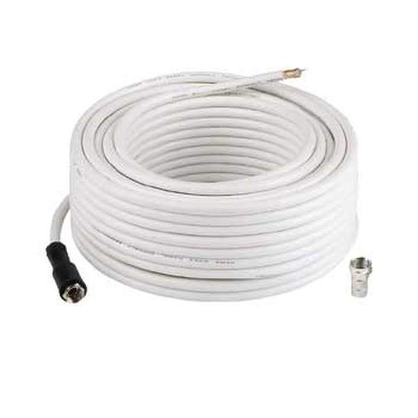 Hama SAT Connection Kit, 75 dB, 10 m 10m White coaxial cable