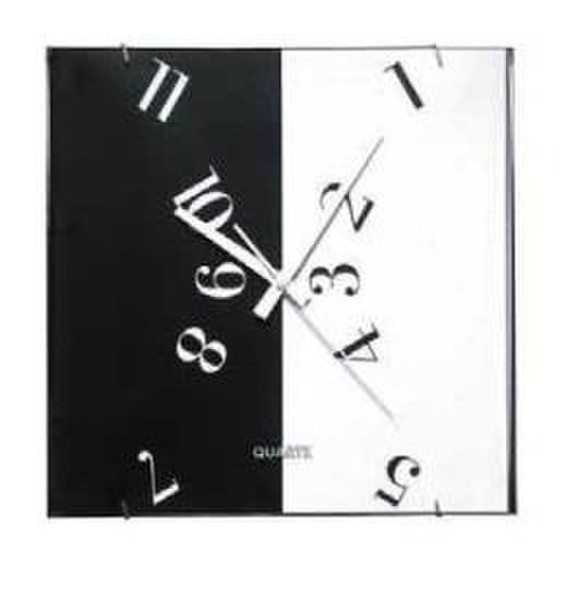 Unilux 100340857 Mechanical wall clock Квадратный Черный, Белый настенные часы