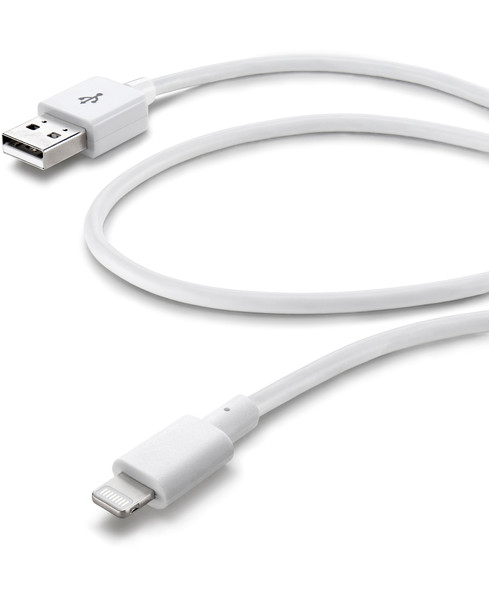 Cellularline USBDATACMFIIPH5W 1м USB A Lighting Белый кабель USB