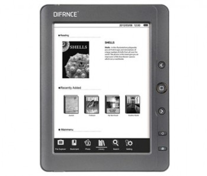 Difrnce EB6100 6Zoll 4GB Schwarz eBook-Reader