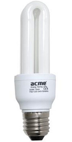 ACME 2U15W6000H827E27 15Вт E27 A Теплый белый люминисцентная лампа