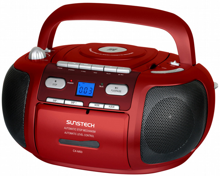 Sunstech CXM50RED Цифровой 1Вт Красный CD радио