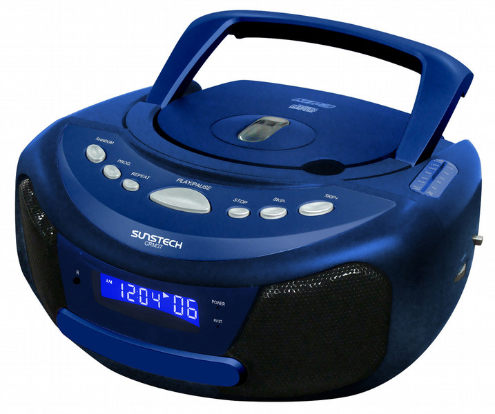 Sunstech CRM37BLUE Digital 2W Blue CD radio
