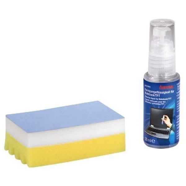 Hama Notebook Cleaning Kit, liquid & sponge LCD/TFT/Plasma Equipment cleansing wet cloths