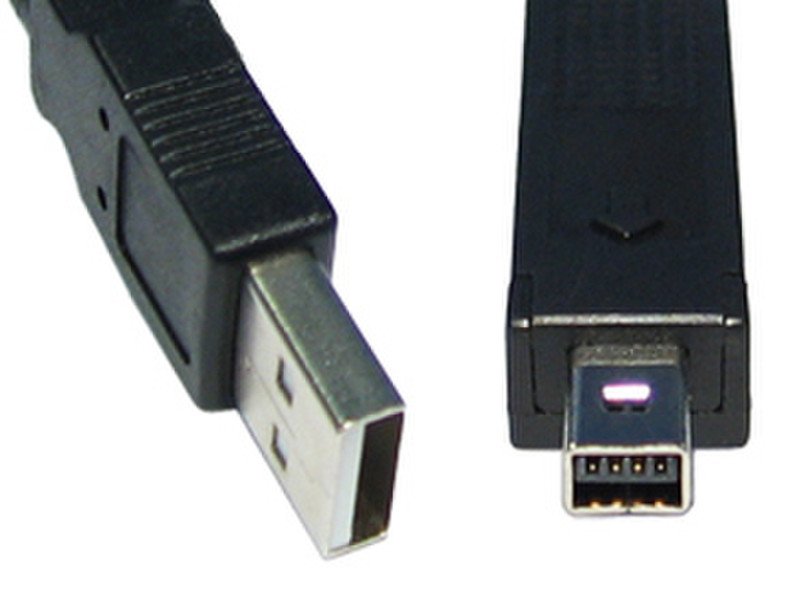Cables Direct 2m USB2.0 A - Mini B m/m 2м USB A Mini-USB B Черный