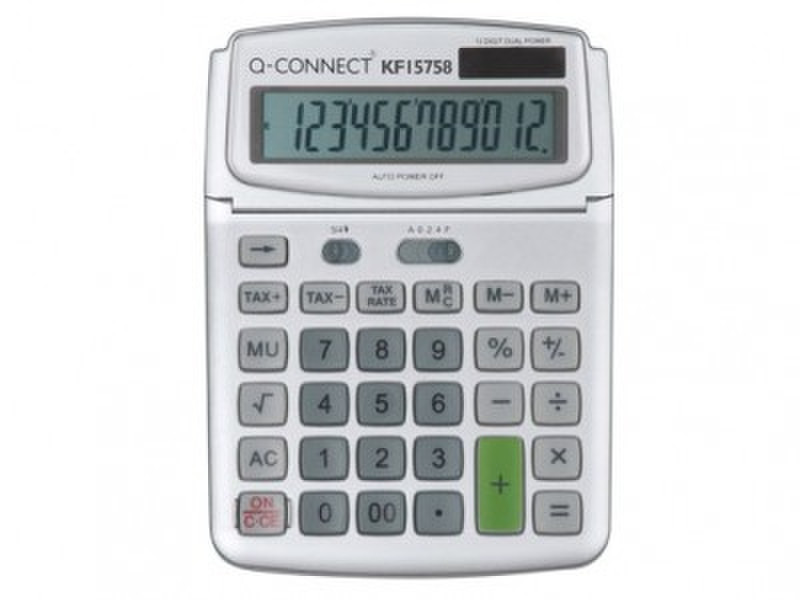 Q-CONNECT KF15758 Настольный Базовый калькулятор Серый калькулятор