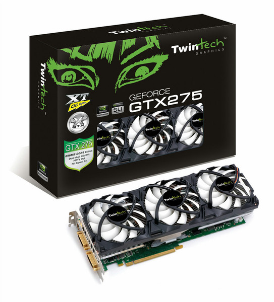 Twintech TT-GTX275-896D3E-ACT-XT GeForce GTX 275 0.75GB GDDR3 graphics card