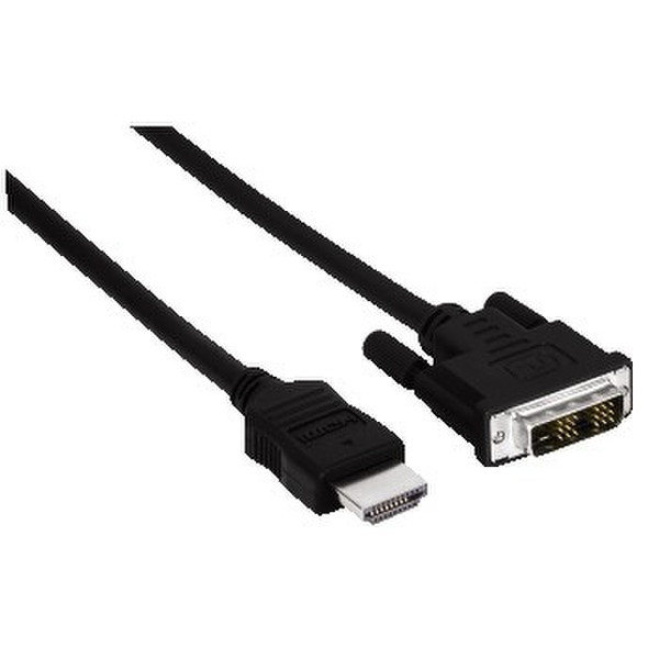 Hama Connecting Cable HDMI Plug - DVI/D Plug, 3.0 m 3м HDMI DVI-D Черный