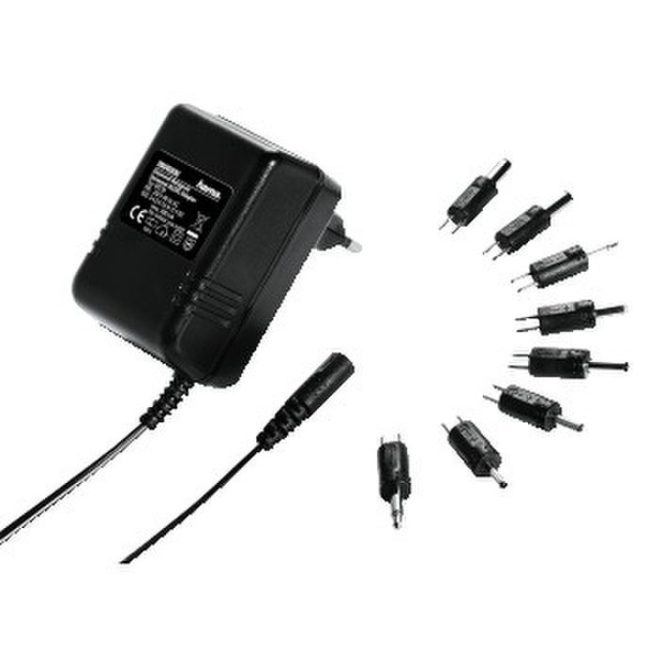 Hama Universal Mains Adapter 300 mA, Safety Black power adapter/inverter