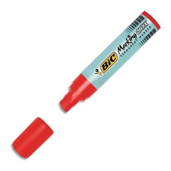 BIC Marking Onyx 1891 Скошенный наконечник Красный 6шт перманентная маркер