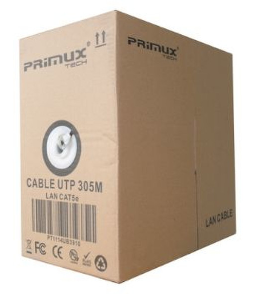 Primux 305m Cat5e UTP 305m Cat5e U/UTP (UTP) Grey