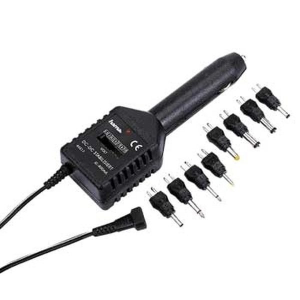 Hama Car Mains Adapter, 800 mA, Stabilized Black power adapter/inverter