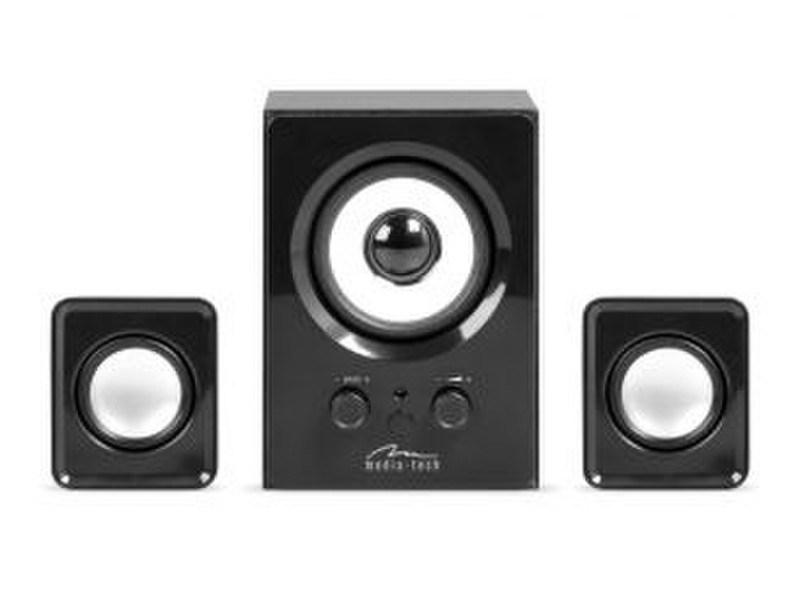 Mediatech MT3327 2.1 12W Black speaker set