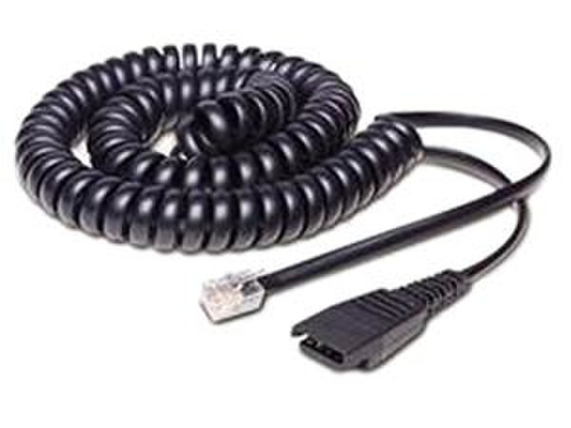 Jabra QD/RJ10 Черный телефонный кабель