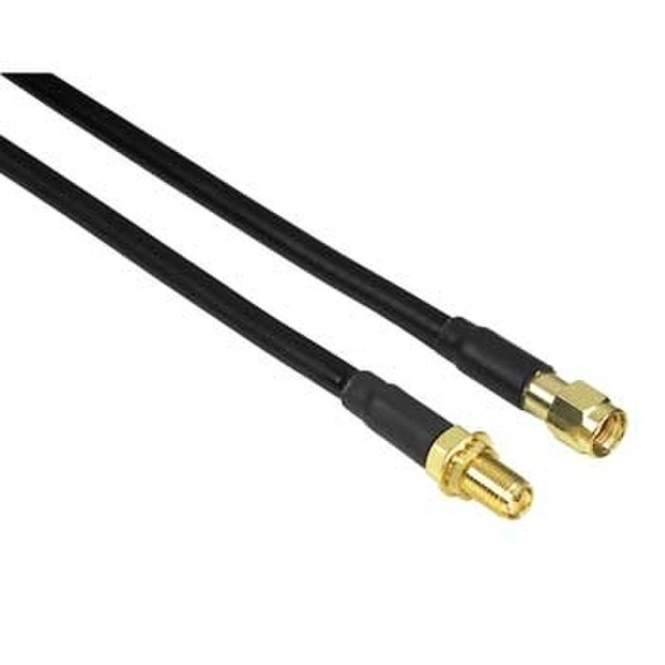 Hama WLAN Antenna Extension Cable, 5m 5m Schwarz Signalkabel