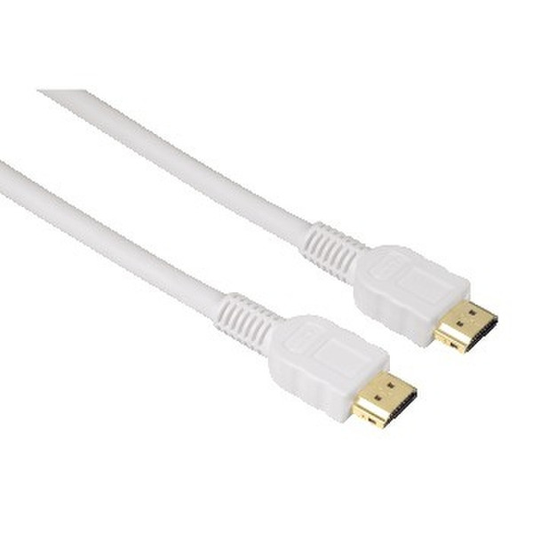 Hama HDMI Connecting Cable, Plug - Plug, 5 m 5m HDMI HDMI Weiß HDMI-Kabel