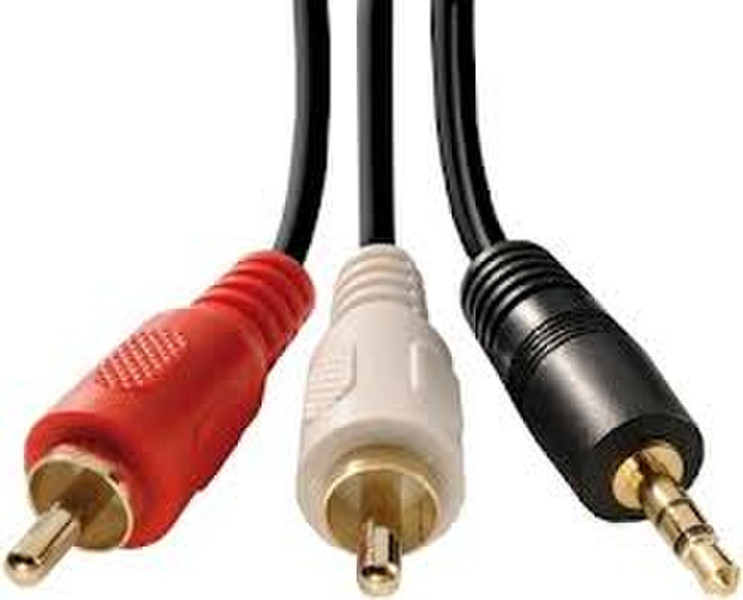 One For All CC 2120 2m 2 x RCA 3.5mm Black