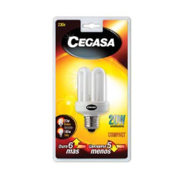 Cegasa 100256 20W E27 Unspecified White energy-saving lamp