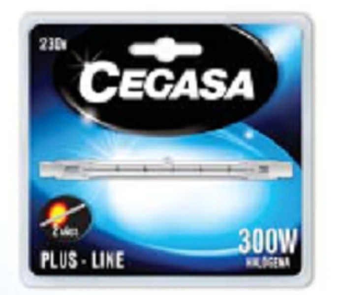 Cegasa 100267 300W R7s Weiß Halogenlampe