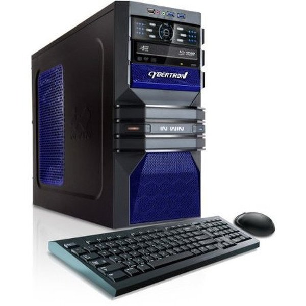 CybertronPC Recon GM2122C 3.3GHz i3-2120 Midi Tower Black,Blue PC