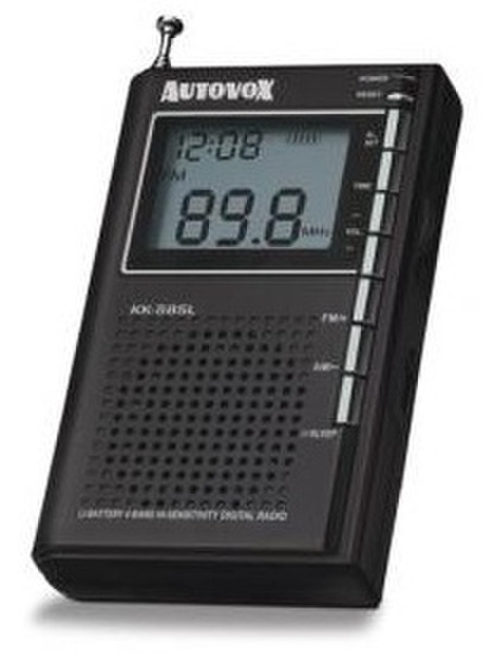 Autovox DR1309 Портативный Цифровой Черный радиоприемник