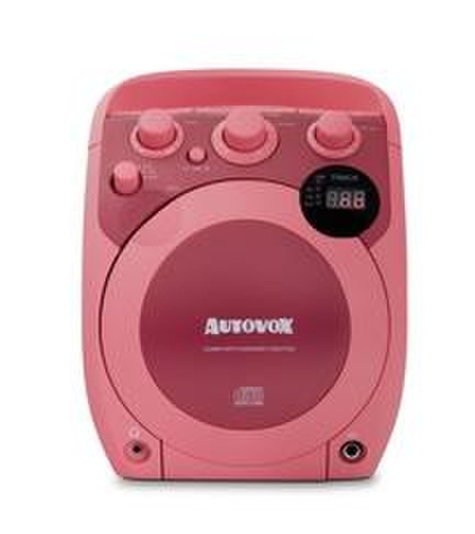 Autovox CDR215P Portable CD player Pink CD-Spieler