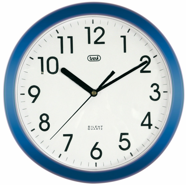 Trevi OM3301 Quartz wall clock Quadratisch Blau, Weiß