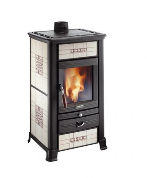 Olimpia Splendid Viva Geometria Classica freestanding Firewood Black,White stove