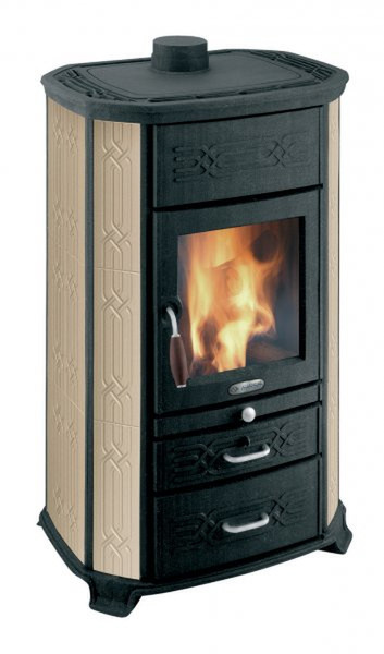 Olimpia Splendid Olympia Profilo freestanding Firewood Beige,Black stove