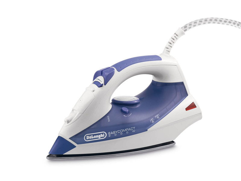 DeLonghi FXK20 Dry & Steam iron Stainless steel soleplate 2000W Violet,White