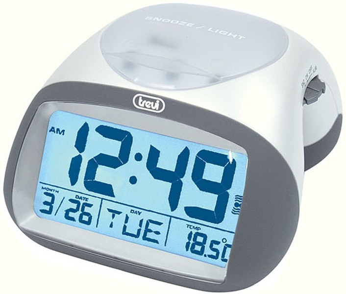 Trevi SLD 3071 Digital table clock Прямоугольный Серый