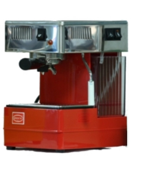 Quick Mill MOD.0820 Freistehend Manuell Espressomaschine 1.8l Rot, Silber