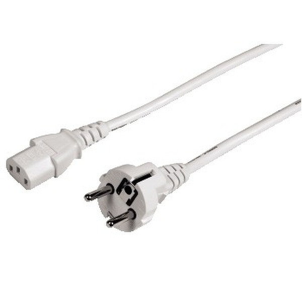 Hama Universal Mains Lead, 5 m, white 5m White power cable