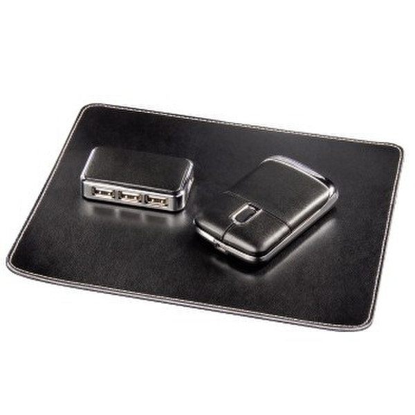 Hama 3in1 Notebook Travel Kit, black USB Optical 800DPI mice