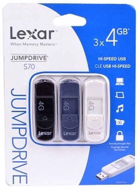 Lexar JumpDrive S70 4GB USB 2.0 Typ A Mehrfarben USB-Stick