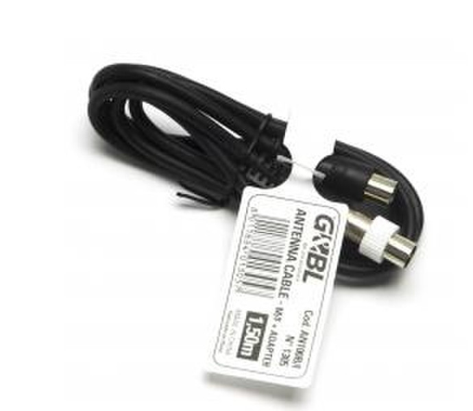 G&BL AN200I 2m 9.5 mm 9.5 mm Black coaxial cable