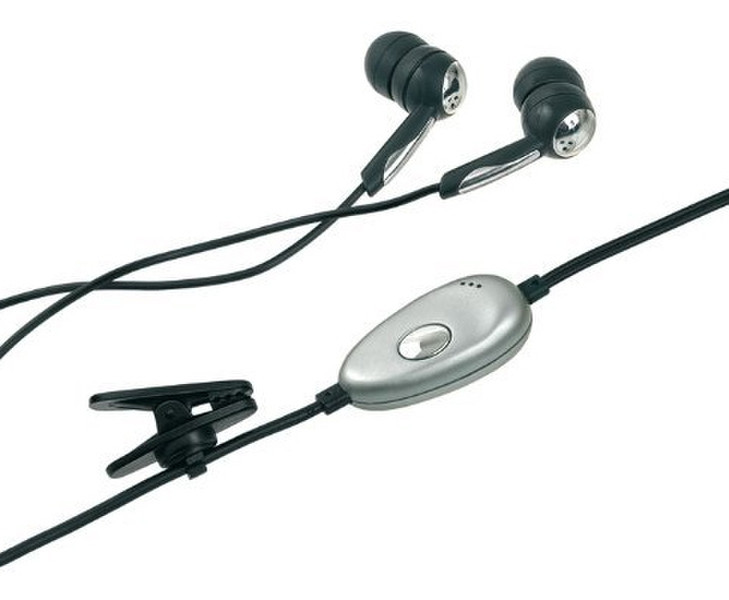 Celly BSIDEM600 In-ear Binaural Black,Silver mobile headset