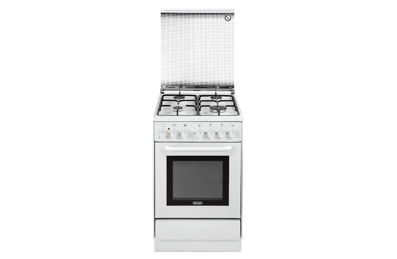DeLonghi DEMW 564 Freestanding Gas hob A White cooker