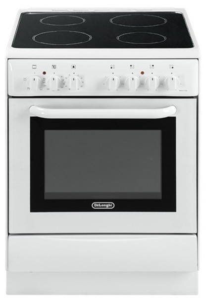 DeLonghi DMW 664 V Freistehend Ceramic hob A Weiß Küchenherd