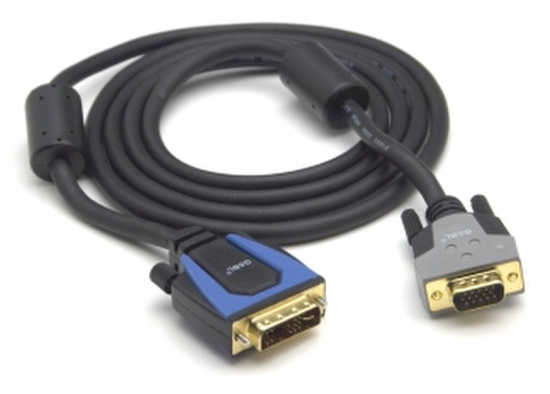 G&BL DVI2314 1.8m DVI-A S-VHS + 3.5mm Black,Blue,Grey