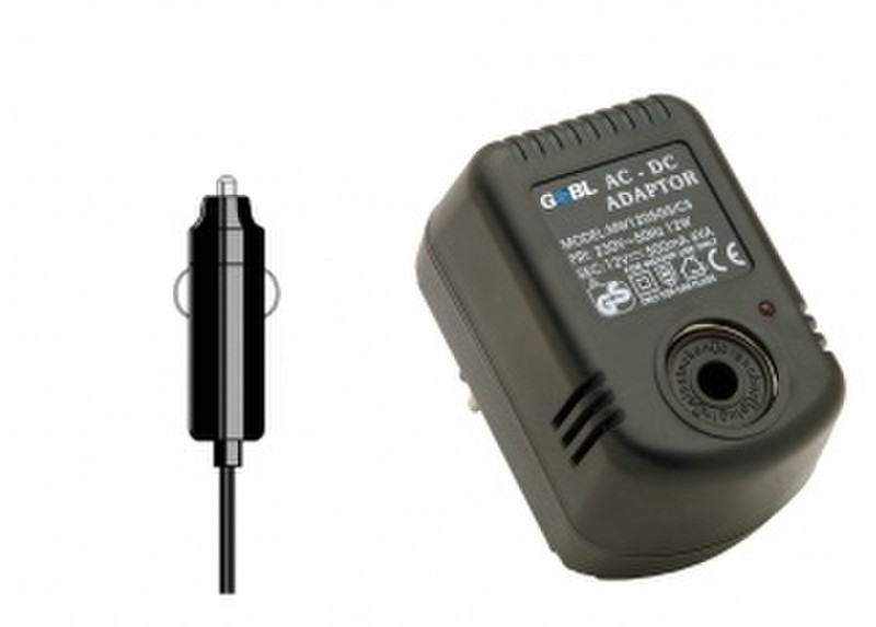 G&BL GV500CIG Для помещений 12Вт Черный адаптер питания / инвертор