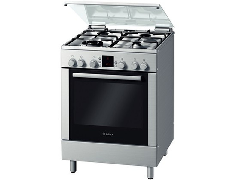 Bosch HGV74W151J Freestanding Gas hob A Stainless steel cooker